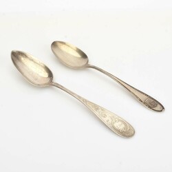 Zwei Silberlöffel  Silber 800, Langer &amp; Günther, ...
