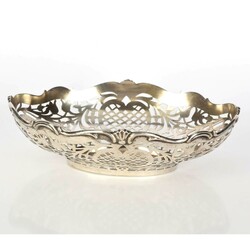 Korbschale  Silber 800, wohl Gebr. Kühn, Schwäbisch Gmünd, ...