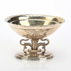 Anbietschale Silber 13lötig, undeutlich gemarkt, Nürnberg(?), auf ...