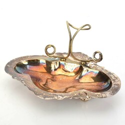 Stiftschale Silber 900, ungemarkt, geschweifte Rautenform auf 3 ...