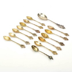 Konvolut Silberlöffel Silber 835 und 800, ungemarkt, insg. 14 ...