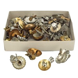 Konvolut Kerzenhalter für Christbaum Metall, in 2 untersch. ...