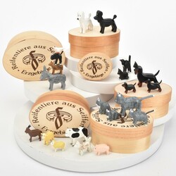 Konvolut Reifentiere in Spanschachteln Werkstatt Hans-Günther Flath, ...