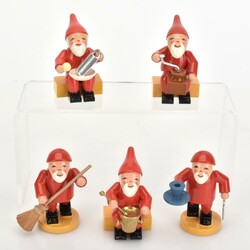 Fünf Heinzelmännchen Wendt & Kühn, Grünhainichen, Aufstellfiguren ...