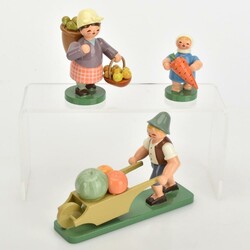 Drei Erntekinder Wendt & Kühn, Grünhainichen, Aufstellfiguren als 1 ...