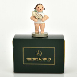 Sonderfigur ENGEL MIT KATZE Wendt & Kühn, Grünhainichen, brünetter ...