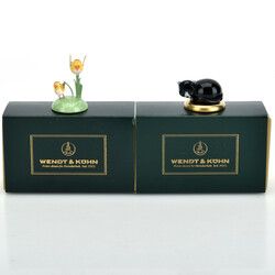 Zwei Tierfiguren Wendt & Kühn, Grünhainichen, 2 Aufstellfiguren als ...