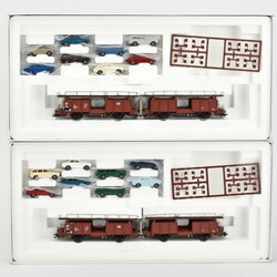 Märklin Paar Autotransportwagen-Sets  H0, 46139 und 46139, ...