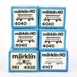 Märklin Konvolut Personenwagen  H0, 4 x 4040, 4107 und 4108, ...