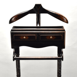 Kleiderständer sog. Stummer Diener, Mahagoni, schwarzbraun gebeizt, ...