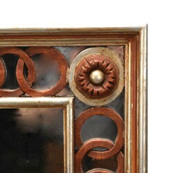 Wandspiegel rechteckige Spiegelfläche, am Rand breites ...