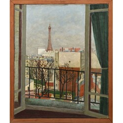 de Brus, Robert (Paris) Öl auf Lwd., DÄCHER VON PARIS, ...