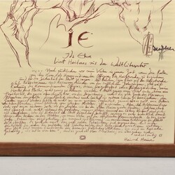 Janssen, Horst (1929 Hamburg - 1995 ebd.) Offsetlithografie, IDA EHRE ...