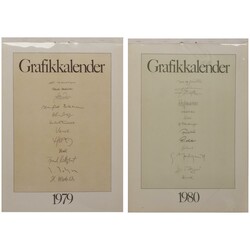 Zwei Grafikkalender 1979 und 1980 zwei originale DDR-Grafikkalender ...