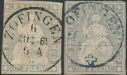 5655133: Strubel 2. Berner Druck mittelstrakes Papier - Stempel