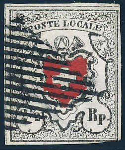 Lot 529 - 1850, POSTE-LOCALE mit Kreuzeinfassung  -  MH Marken GmbH Auktion 118