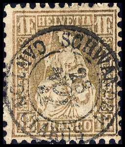 Lot 613 - 1862, SITZENDE HELVETIA - MH Marken GmbH Auktion 118 Lot 613 - 1862, SITZENDE HELVETIA - MH Marken GmbH Auktion 118