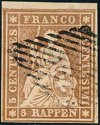 5655133: Strubel 2. Berner Druck mittelstrakes Papier