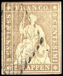 5655133: Strubel 2. Berner Druck mittelstrakes Papier - Stempel