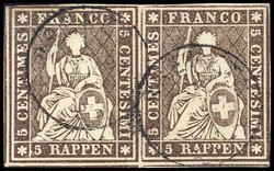 5655134: Strubel 3. Berner Druck dickes Papier - Stempel
