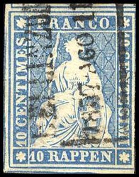 5655133: Strubel 2. Berner Druck mittelstrakes Papier