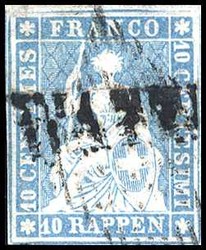 5655135: Strubel 3. Berner Druck dünnes Papier - Stempel