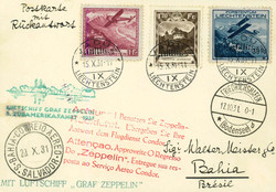 4175440: Liechtenstein Zeppelin Vertragsstaatenpost