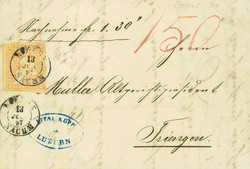 5655136: Strubel 1. Berner Druck dünnes Papier - Stempel