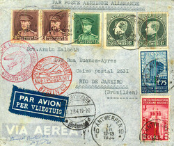 7690: Sammlungen und Posten Zeppelin und Luftpost -