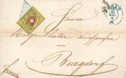 5655106: Rayon II, gelb, ohne Kreuzeinfassung (STEIN D) - Stempel