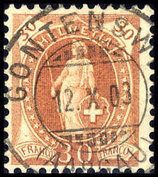 5655147: Schweiz Stehende Helvetia