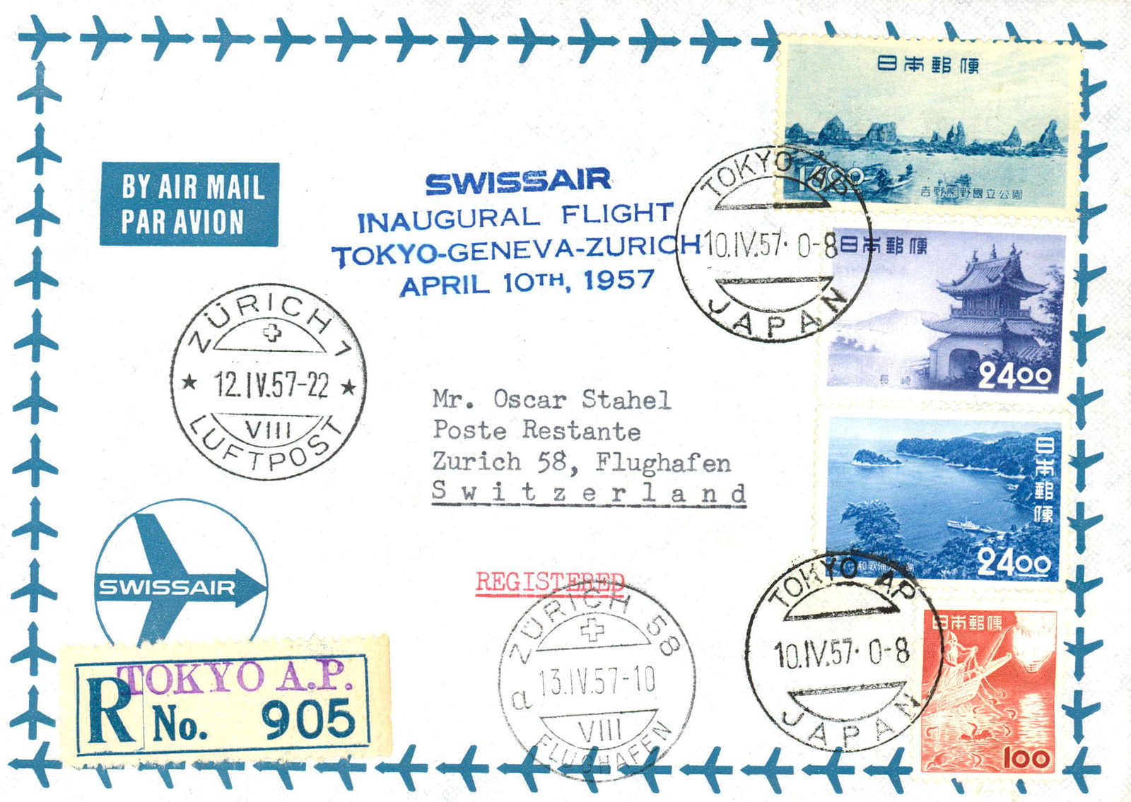 Lot 1030 - SONDER- U. VERSUCHSFLÜGE, FLUGVERANSTALTUNGEN (SF) - MH Marken GmbH Auktion 118 Lot 1030 - SONDER- U. VERSUCHSFLÜGE, FLUGVERANSTALTUNGEN (SF) - MH Marken GmbH Auktion 118