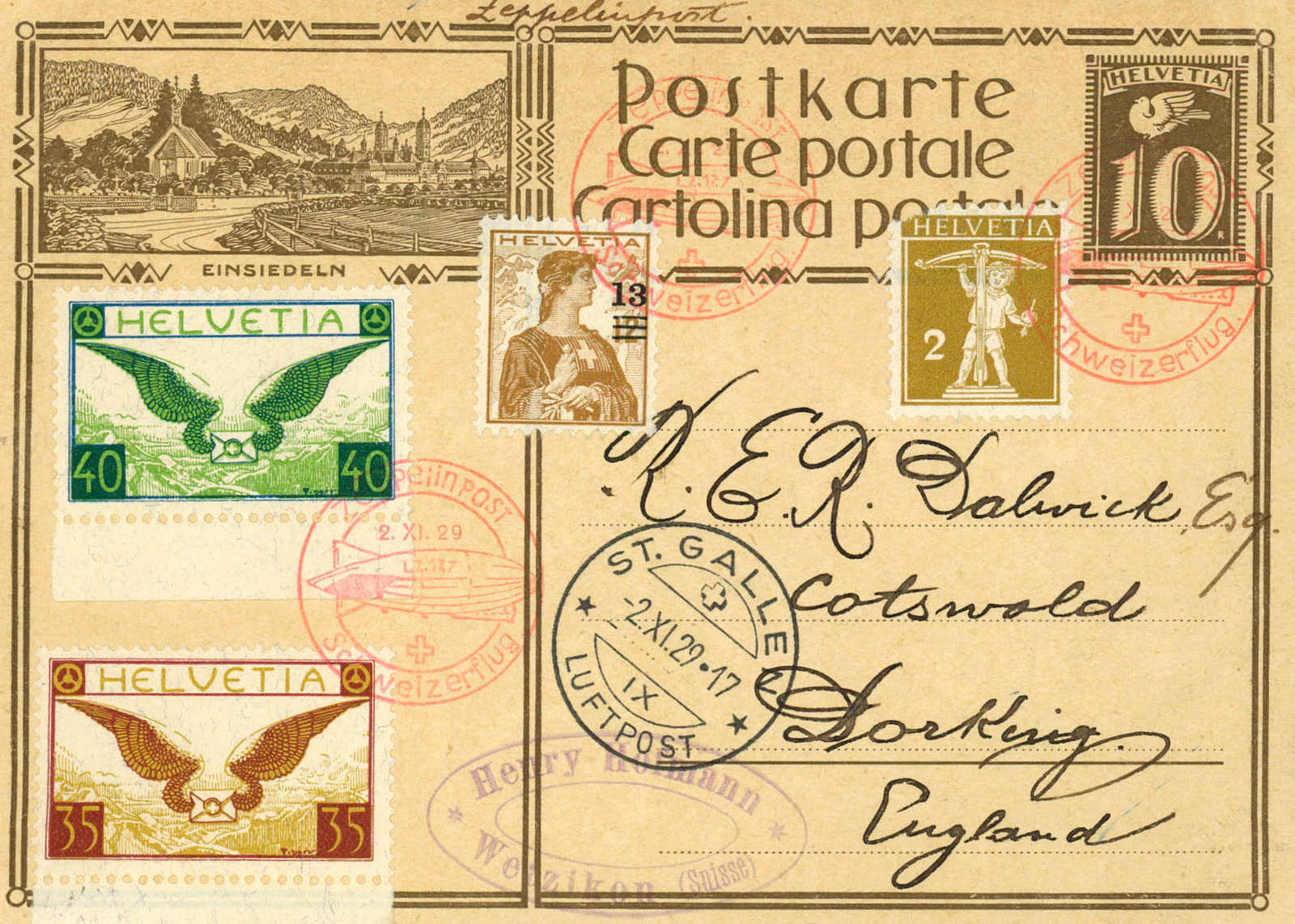 Lot 996 - SONDER- U. VERSUCHSFLÜGE, FLUGVERANSTALTUNGEN (SF) - MH Marken GmbH Auktion 118 Lot 996 - SONDER- U. VERSUCHSFLÜGE, FLUGVERANSTALTUNGEN (SF) - MH Marken GmbH Auktion 118