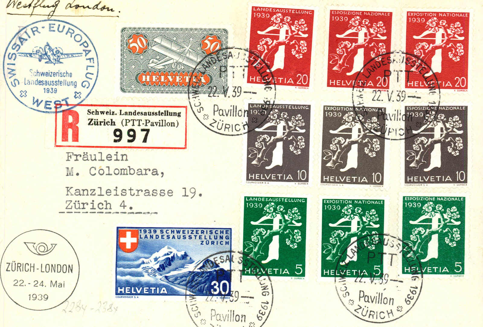 Lot 1016 - SONDER- U. VERSUCHSFLÜGE, FLUGVERANSTALTUNGEN (SF) - MH Marken GmbH Auktion 118 Lot 1016 - SONDER- U. VERSUCHSFLÜGE, FLUGVERANSTALTUNGEN (SF) - MH Marken GmbH Auktion 118