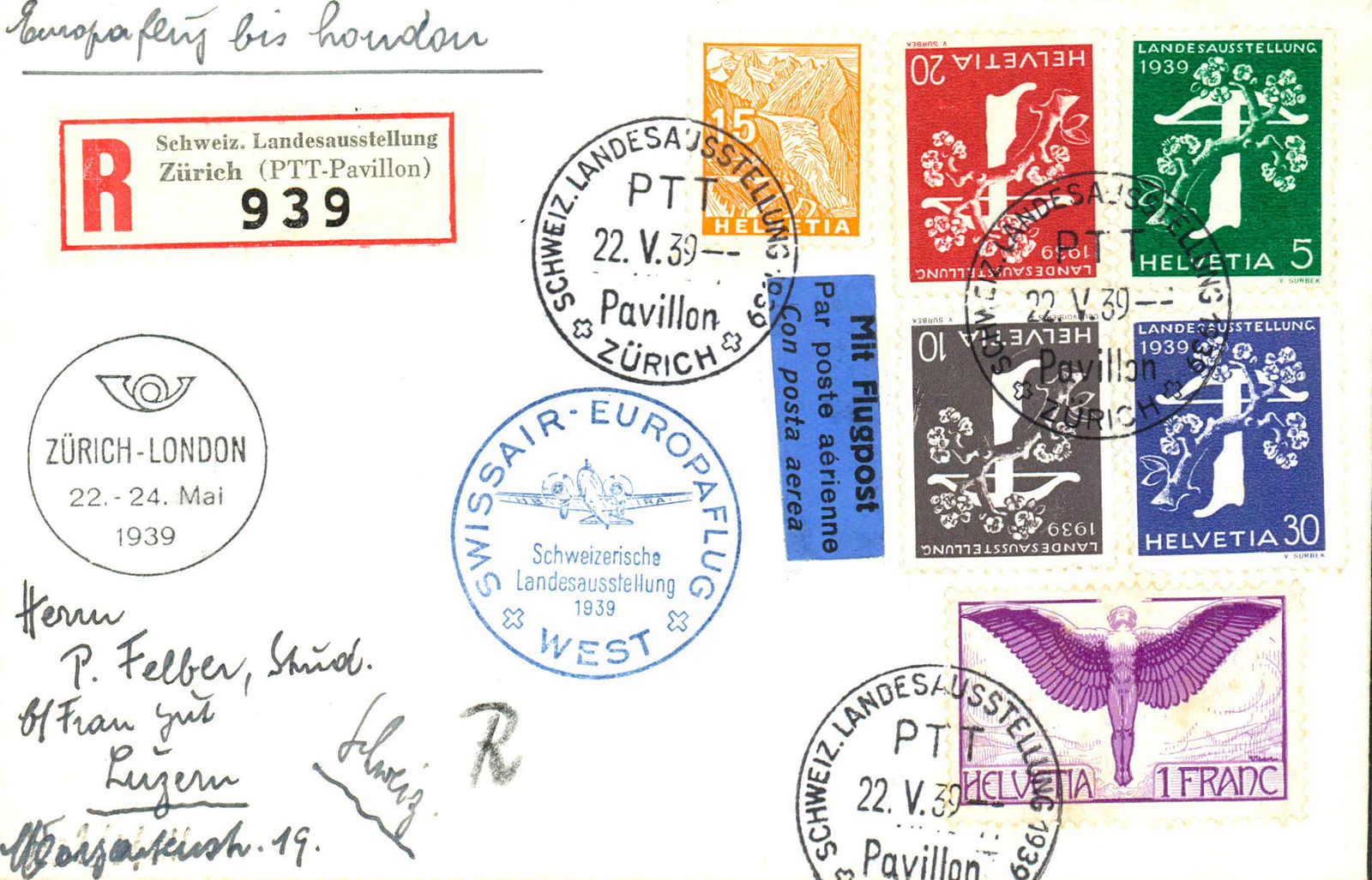 Lot 1017 - SONDER- U. VERSUCHSFLÜGE, FLUGVERANSTALTUNGEN (SF) - MH Marken GmbH Auktion 118 Lot 1017 - SONDER- U. VERSUCHSFLÜGE, FLUGVERANSTALTUNGEN (SF) - MH Marken GmbH Auktion 118