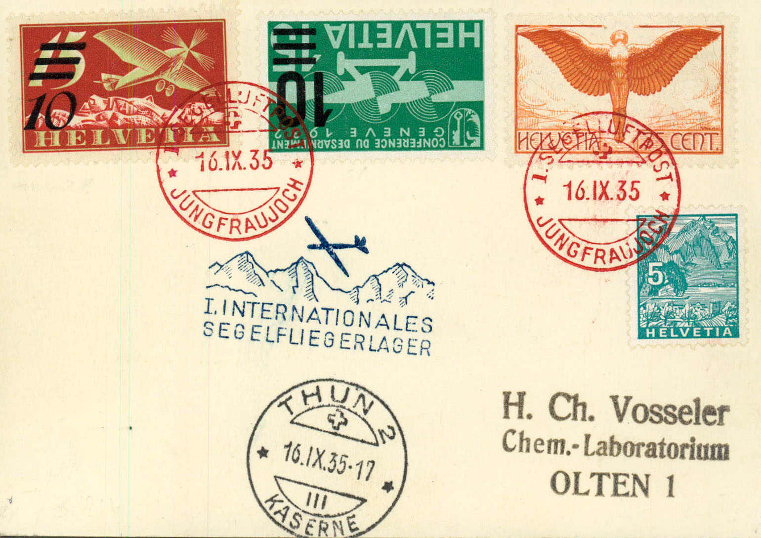 Lot 1003 - SONDER- U. VERSUCHSFLÜGE, FLUGVERANSTALTUNGEN (SF) - MH Marken GmbH Auktion 118 Lot 1003 - SONDER- U. VERSUCHSFLÜGE, FLUGVERANSTALTUNGEN (SF) - MH Marken GmbH Auktion 118