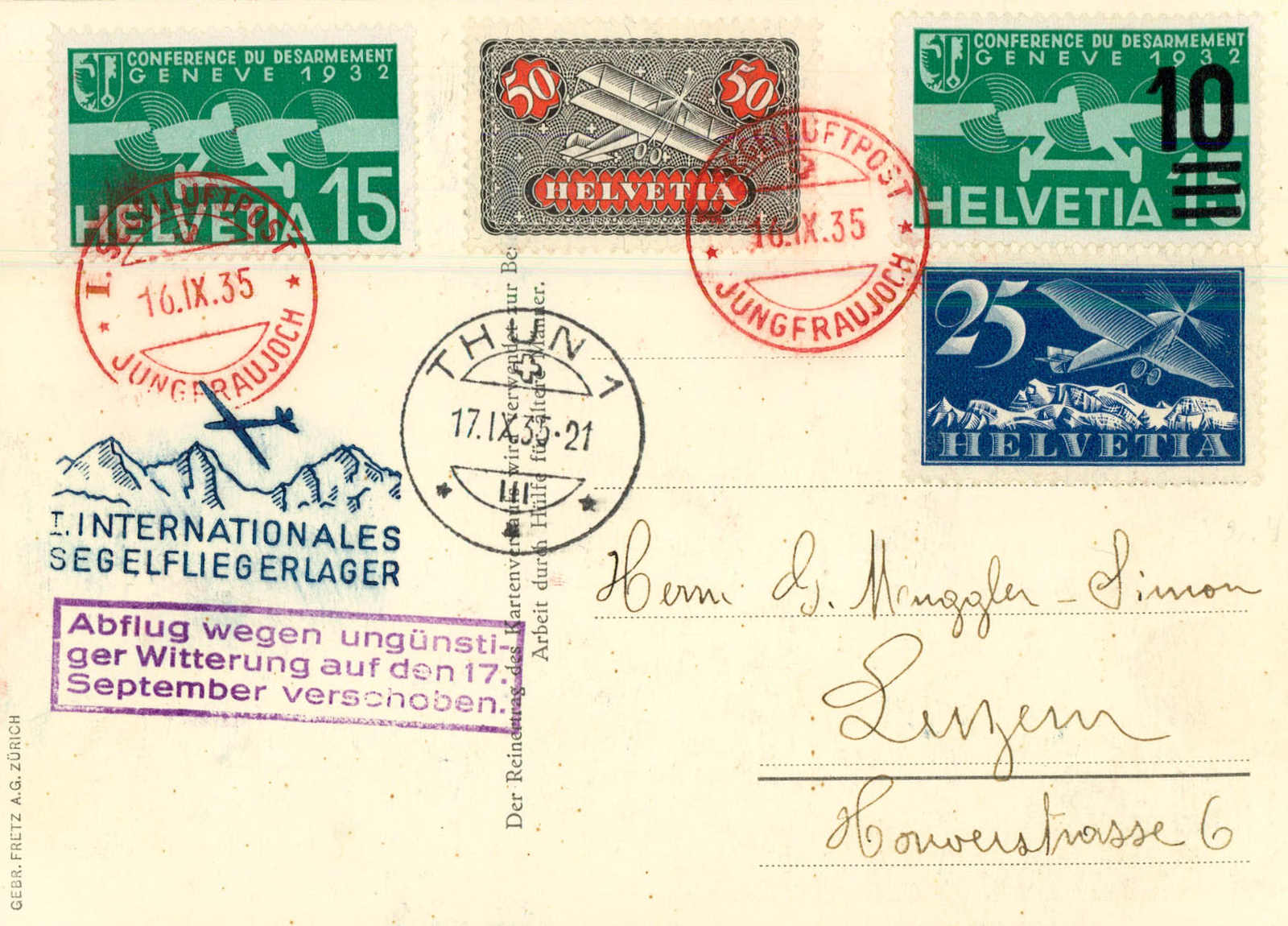 Lot 1004 - SONDER- U. VERSUCHSFLÜGE, FLUGVERANSTALTUNGEN (SF) - MH Marken GmbH Auktion 118 Lot 1004 - SONDER- U. VERSUCHSFLÜGE, FLUGVERANSTALTUNGEN (SF) - MH Marken GmbH Auktion 118
