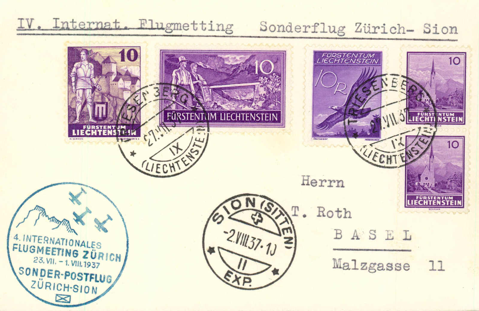 Lot 1009 - SONDER- U. VERSUCHSFLÜGE, FLUGVERANSTALTUNGEN (SF) - MH Marken GmbH Auktion 118 Lot 1009 - SONDER- U. VERSUCHSFLÜGE, FLUGVERANSTALTUNGEN (SF) - MH Marken GmbH Auktion 118