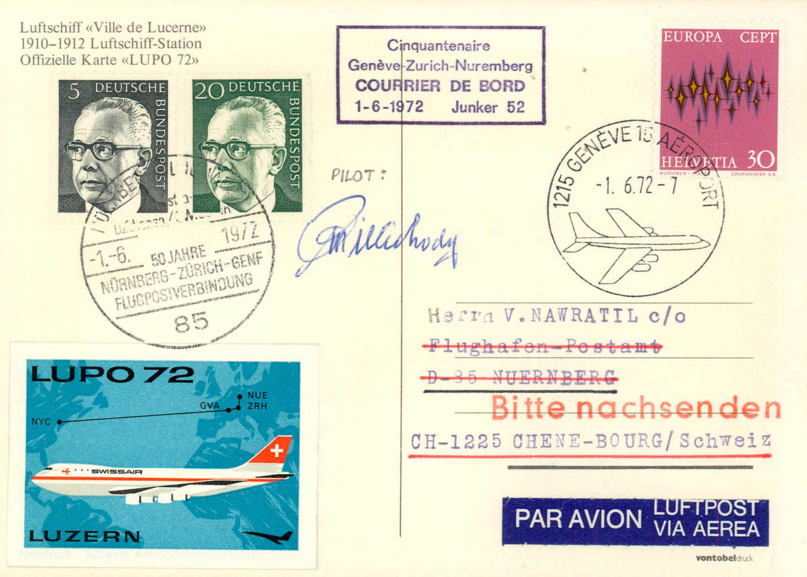 Lot 920 - FLUGPOST (OFFIZIELLE AUSGABEN)  -  MH Marken GmbH Auktion 118