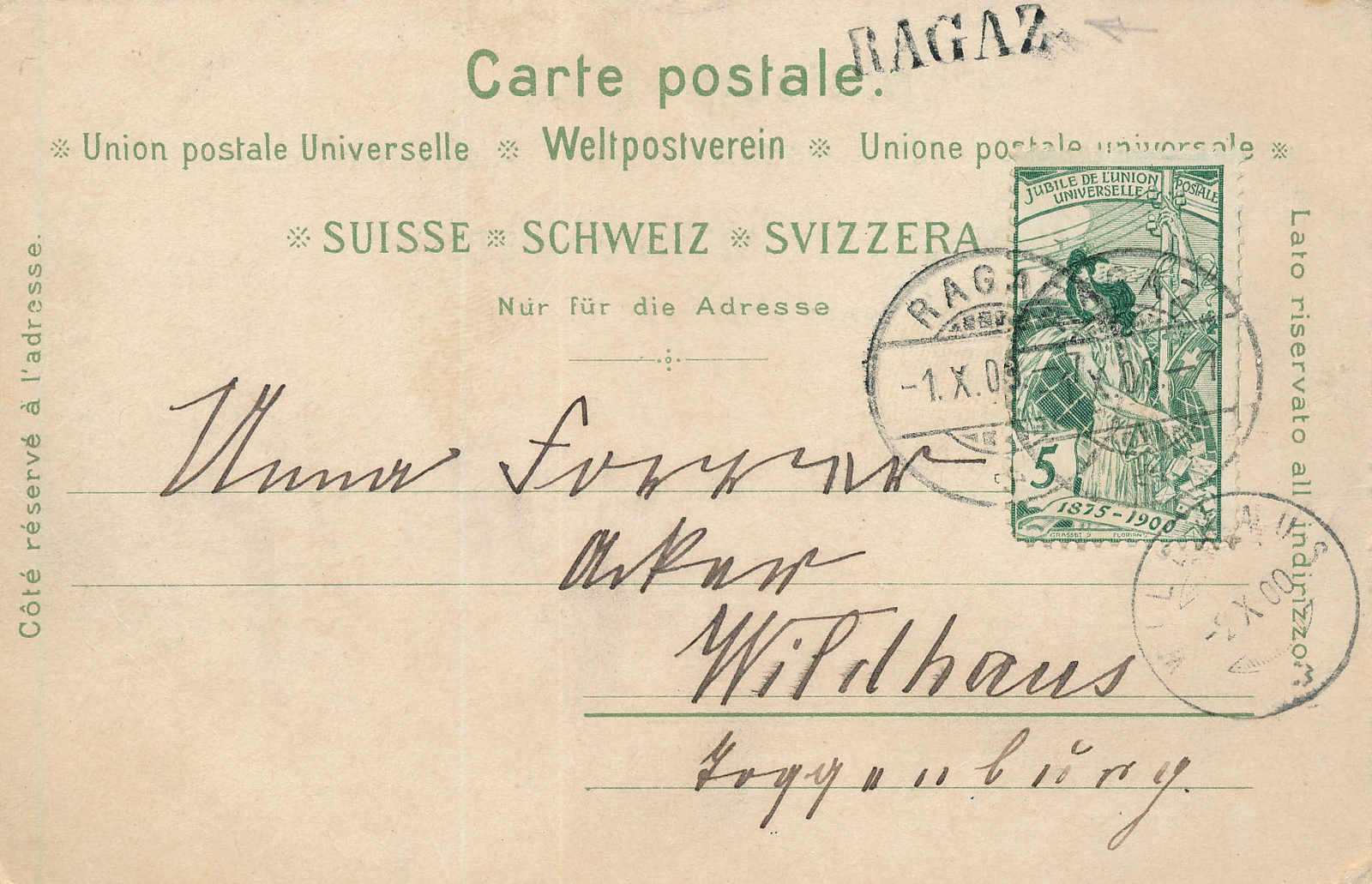 Lot 724 - 1900, WELTPOSTVEREIN (UPU)  -  MH Marken GmbH Auktion 118