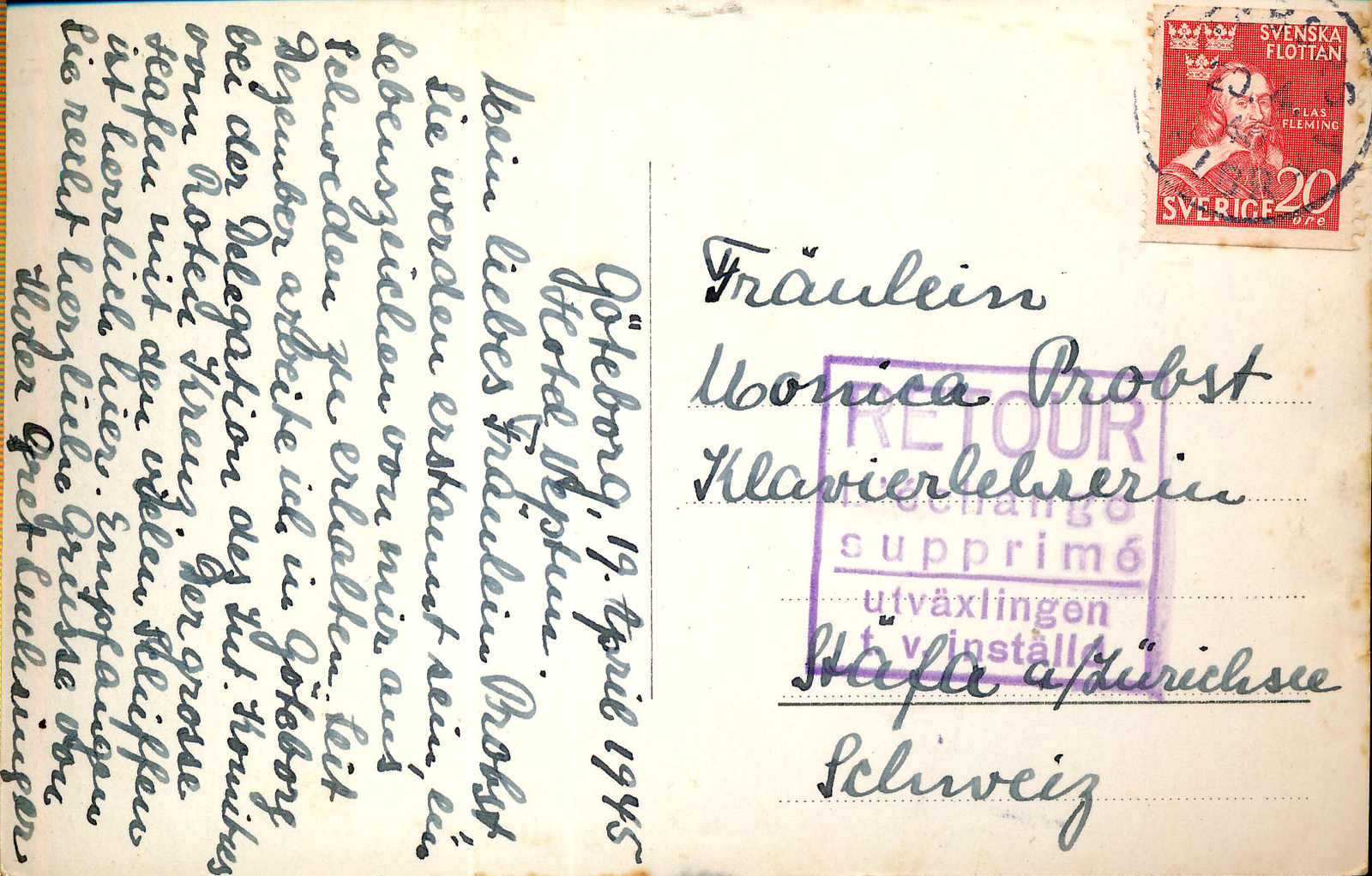 Lot 662 - EINGEHENDE POST AUS DEM AUSLAND  -  MH Marken GmbH Auktion 118