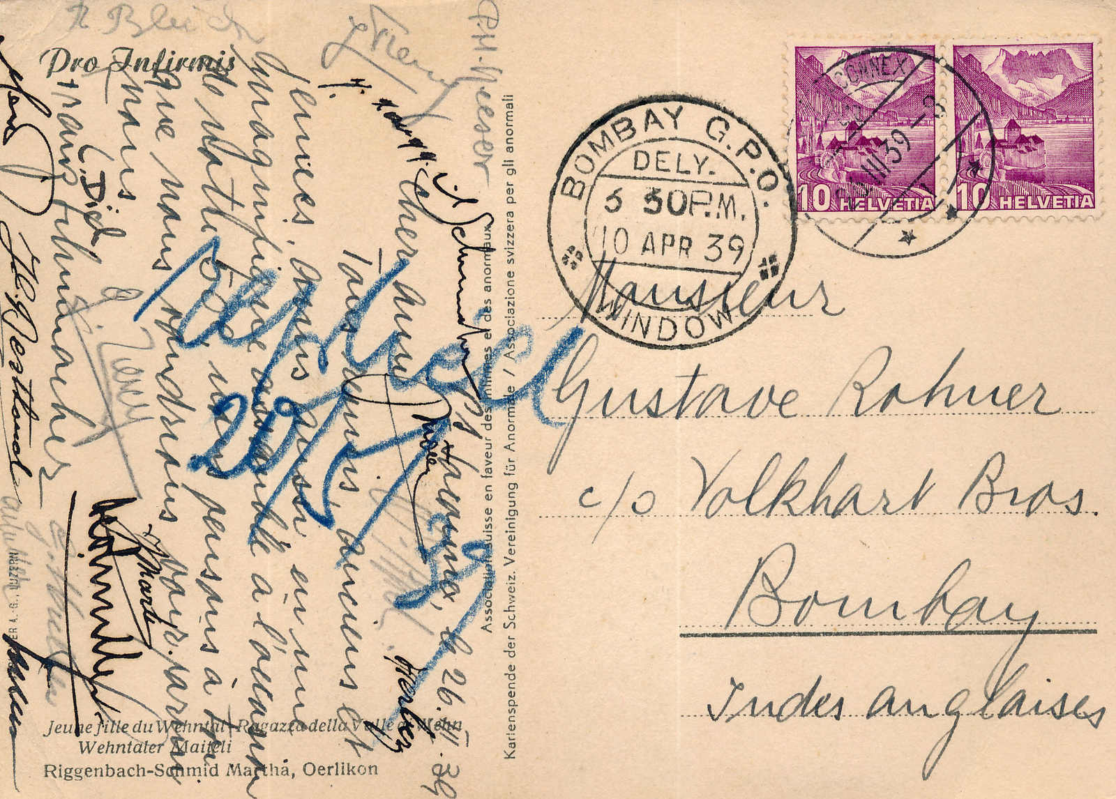 Lot 638 - POST VON DER SCHWEIZ INS AUSLAND - MH Marken GmbH Auktion 118 Lot 638 - POST VON DER SCHWEIZ INS AUSLAND - MH Marken GmbH Auktion 118
