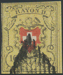 5655108: Rayon II, gelb, ohne Kreuzeinfassung (Diverse) - Stempel