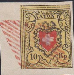 5655108: Rayon II, gelb, ohne Kreuzeinfassung (Diverse) - Stempel