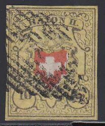 5655108: Rayon II, gelb, ohne Kreuzeinfassung (Diverse) - Stempel