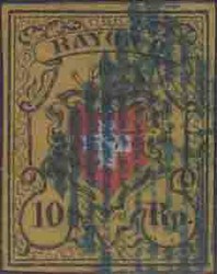 5655108: Rayon II, gelb, ohne Kreuzeinfassung (Diverse) - Stempel