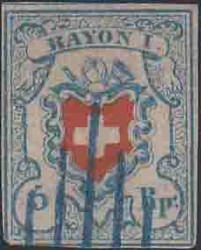 5655120: Rayon I, hellblau, ohne KE (DIVERSE) - Stempel