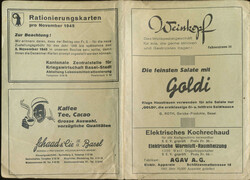 5711000: Schweiz Soldatenmarken, 1. Weltkrieg 1914-1918 - Dokumente