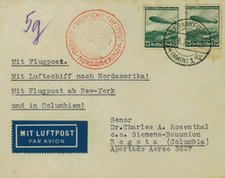 983510: Zeppelin, Zeppelinpost LZ129, Nordamerikafahrten