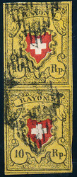 5655108: Rayon II, gelb, ohne Kreuzeinfassung (Diverse) - Stempel